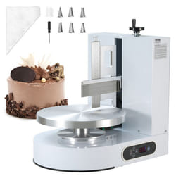 Machine à Glacer les Gâteaux 4-12 pouces-VEVOR-Plateau Tournant avec Grattoir Réglable Vitesse de Rotation de 25 à 320 tr/min