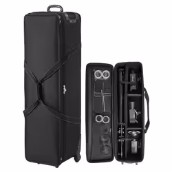 Valise à Roulettes pour Équipement de Studio-VEVOR-131x365x38 cm-pour Pied Éclairage Trépied Télescope