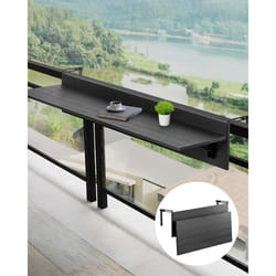 Table Suspendue Balcon-VEVOR-800 x 450 x 240 mm-Table de Bar Pliante pour Balustrades de Balcon dExtérieur