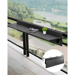 Table Suspendue Balcon-VEVOR-1500 x 450 x 240 mm-Table de Bar Pliante pour Balustrades de Balcon dExtérieur