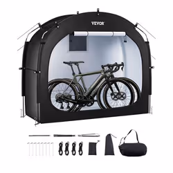 Abri à Vélo-VEVOR-pour 1-2 Vélos Tente de Rangement Spacieuse Étanche-Fenêtre Ventilée-Poteaux Fibre de Verre