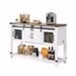 Buffet-VEVOR-Meuble de rangement-120 x 398 x 83 cm-3 Niveaux-avec Portes de Grange