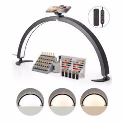 Lampe d’Esthéticienne Demi-lune de Table-VEVOR-Lampe LED Arc pour Manucure Extension de Cils 40 W