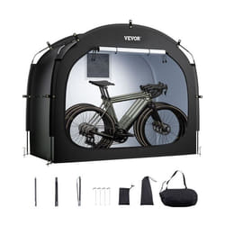 Abri à Vélo-VEVOR-pour 3-4 Vélos Tente de Rangement Spacieuse Étanche-Fenêtre Ventilée-Poteaux Fibre de Verre
