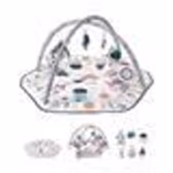 Tapis dÉveil Bébé-VEVOR-1060 x 1060 mm-Tapis de Jeu dActivité avec Jouets Sensoriels Détachables-pour Nouveau-nés 0-18 Mois