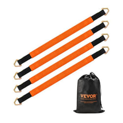 Sangle dArrimage dEssieu Robuste-VEVOR-508x97536 cm-Lot de 4-Résistance Rupture 54431 kg-avec Anneaux en D