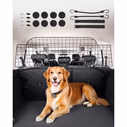 Barrière de Voiture pour Chien Réglable-VEVOR-Grille de Séparation Voiture-90-1539 cm-pour Siège Arrière