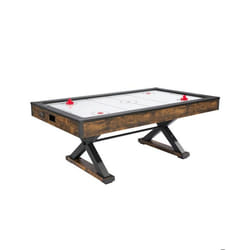 Table de Hockey sur Air-VEVOR-214 cm-Ensemble Jeu de Table de Hockey à Air Intérieur-avec 2 Poussoirs 2 Palets