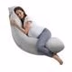 Coussin de Grossesse-VEVOR-Forme L-Coussin dAllaitement Doux Respirant-avec Housse Amovible Lavable
