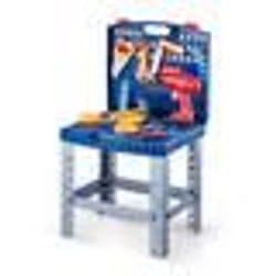 Établi à Outils Enfants-VEVOR-56 Pièces-Jouet Enfant de Bricolage avec Perceuse Électrique Réaliste-3 Ans et Plus