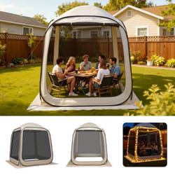 Tente Moustiquaire Pop Up-VEVOR-1825x1825x220 cm-Abri Pliant 4-6 Personnes-Tente Portable-Piquets Fixation