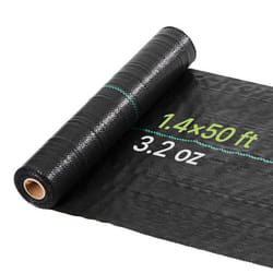 Géotextile anti-repousse tissé PP - VEVOR - 1.4*50FT90 - 04x152 m - 90 g/m² - Noir