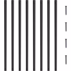Caractéristiques & Détails Robuste et durable : fabriqués à partir de tubes en aluminium de 0,03''/0,8 mm d'épaisseur, nos ti ...