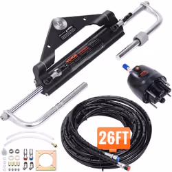 Direction hydraulique marine - VEVOR - Kit de direction hydraulique pour bateau hors-bord marine 150HP hors-bord