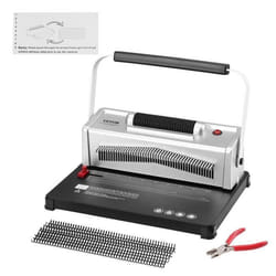 Relieuse 46 trous - VEVOR - Relieuse Machine à Relier Spirale Perforelieur A4 A5 Reliure Électrique 416 x 299 x 300 mm 75 kg