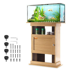 Support pour Aquarium-VEVOR-Charge 76 kg-64 x 40 x 72cm-MDF-Réservoir de Reptiles-Armoire de Rangement-Kit de Quincaillerie-Maison