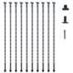Balustre - VEVOR - 10 pièces Balustres en métal pour escalier acier 1122 mm torsadés avec chaussures 13x13x1122mm