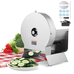Trancheuse Jambon Électrique - VEVOR - Trancheuse Jambon Électrique Manuelle 120W Épaisseur 0-12mm Fruits Légumes 440 x 370 x 485