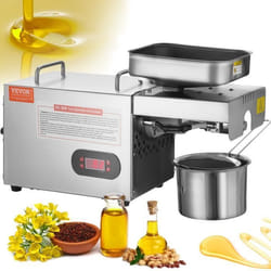 Pressoir à huile - VEVOR - Électrique Extracteur dHuile Graines de Sésame 850W Inox Température Réglable de 0 à 300 ℃