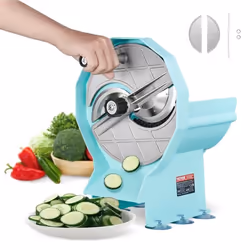 Coupe-légumes commercial - VEVOR - 270 x 325 x 370 mm Trancheuse Manuelle de Fruits et Légumes Épaisseur Réglable 0-12mm en I ...