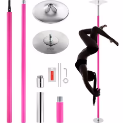 Barre de Pole Dance Professionnelle-VEVOR-Pôle de Danse Statique et Rotatif-Kit de Danse à la Barre Verticale-pour Club Gym
