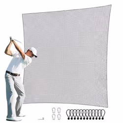 Filet dEntraînement au Golf-VEVOR-Nylon Robuste Matériels d’Entraînement-310x310 cm-Extérieur Intérieur (Filet Uniquement)