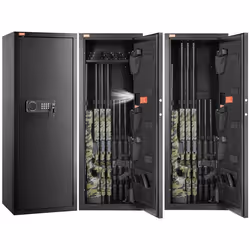 Armoire à 8-10 Fusils-VEVOR-Coffre-Fort-pour Armes à Feu-2 Façons de Verrouillage par Clavier Numérique et Clés-Accès Rapide