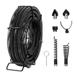 Câble de nettoyage de canalisations-VEVOR-137 m x 22 mm6 coupeurs pour tuyaux 20-150 mm pour évier siphon de sol toilettes
