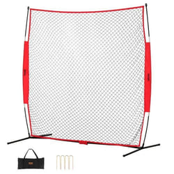Filet dEntraînement de Baseball Softball-VEVOR- 283x212 cm-Portable-avec Sac-Receveur Crosse Football Hockey Jardin