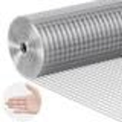 Grillage métallique soudé-VEVOR-610 mm x 762 m rouleau treillis métallique galvanisé à chaud maillage 127 x 127 mm-pour petits