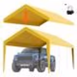 Toile dauvent de Rechange-VEVOR-Abri de Voiture-61x3 m-Imperméable et Protégée Contre UV-Couverture Supérieure Uniquement
