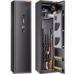 Armoire à 7-8 Fusils-VEVOR-Coffre-Fort pour Armes à Feu avec 2 Façons de Verrouillage Clavier Numérique et Clés