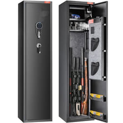 Armoire à 7-8 Fusils-VEVOR-Coffre-Fort pour Armes à Feu avec 2 Façons de Verrouillage Clavier Numérique et Clés
