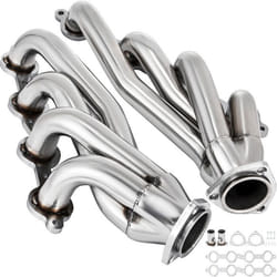 Collecteur dÉchappement Inox-VEVOR-57x34x14 cm- Kit de Collecteur Échappement avec Joints-Pièce de Remplacement  pour Camion SUV