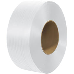 VEVOR Rouleau de cerclage en polypropylene (PP) pour emballage, 3000 m x 12,7 mm x 0,8 mm, bobine de cerclage robuste pour palettes, resistance 110