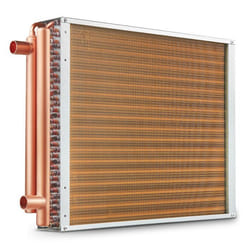 Échangeur de Chaleur Air-eau SKYSHALO-VEVOR-18 x 20-3 Rangées  3/8 242 Ailettes Aluminium-Chauffage Domestique Refroidissement