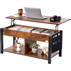 Caractéristiques & Détails Hauteur réglable : cette table basse réglable dispose d'un plateau extensible qui peut être suréle ...