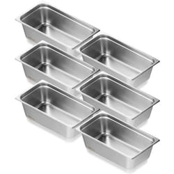 Récipient Inox -VEVOR-530 x 327 x 150 mm-Récipient Inox pour Bain-marie 08 mm dÉpaisseur-pour Chauffe-plats Restauration