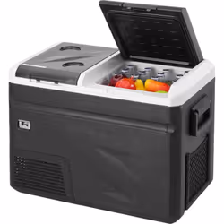 Caractéristiques & Détails Capacité puissante : le réfrigérateur/congélateur portable dispose de deux zones avec une capacité ...