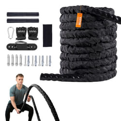 Corde de Combat-VEVOR-38 mm-Corde dentraînement en Polyester-Entraînement de Force de Base Renforcement Musculaire