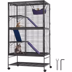 Caractéristiques & Détails Espace de vie spacieux : offrez à vos animaux de compagnie une cage spacieuse de 920 x 580 x 1640 ...
