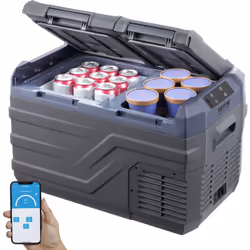 Caractéristiques & Détails Grande capacité : le réfrigérateur congélateur portable a une capacité à double compartiment de 25 ...