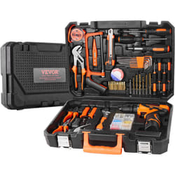 Kit deoutils de reparation domestique, 146 pieces, ensemble deoutils manuels menagers generaux, avec perceuse electrique et etui de rangement