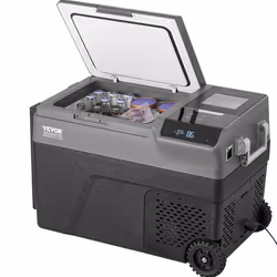 Réfrigérateur Portable 35 L-VEVOR-Mini Frigo de Voiture avec Fonction de Fabrication de Glace 12 V-pour Maison Camping