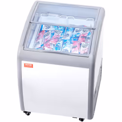 Caractéristiques & Détails Vitrine professionnelle pour crème glacée : cette vitrine commerciale pour crème glacée comprend 2 ...