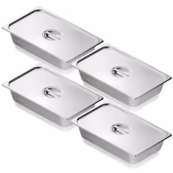 Récipient Inox -VEVOR-Récipient Inox pour Bain-marie 08 mm dÉpaisseur-pour Chauffe-plats Stockage Restauration