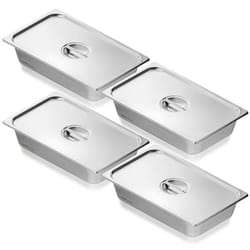 Récipient Inox -VEVOR-Récipient Inox pour Bain-marie 08 mm dÉpaisseur-pour Chauffe-plats Stockage Restauration