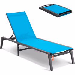 Caractéristiques & Détails Robuste et résistant à la rouille : notre chaise longue est dotée d'un cadre en alliage d'aluminiu ...