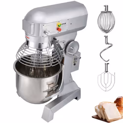 Robot Pâtissier Commercial 14 L-VEVOR-Mixeur à Pâte avec Bol en Inox et 3 Accessoires de Mélange-pour Restaurant Boulangerie