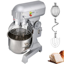Robot Pâtissier Commercial 14 L-VEVOR-Mixeur à Pâte avec Bol en Inox et 3 Accessoires de Mélange-pour Restaurant Boulangerie